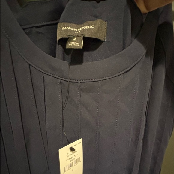 Banana Republic Navy Maxi Dress w/ Pockets Sz 2 - Picture 3 of 10